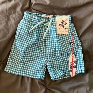 Beach BROS size 3T swim trunks